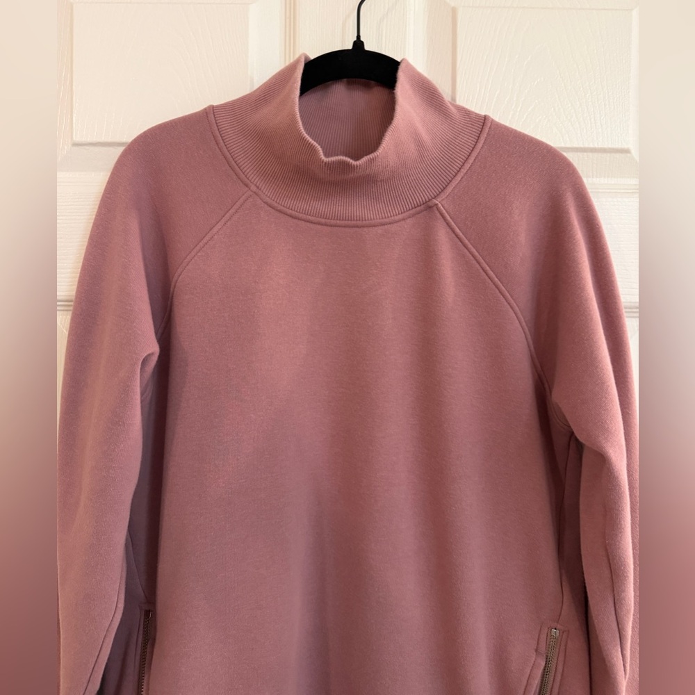 Athleta ‘Cozy Karma’ Side Zip Funnel Neck Plush Interior Sweatshirt - Women’s S - Picture 5 of 7